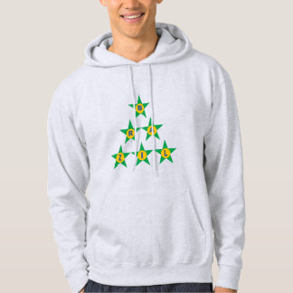 Asche-Kapuzenshirt DESIGN STERNE BRAZIL Hoodie