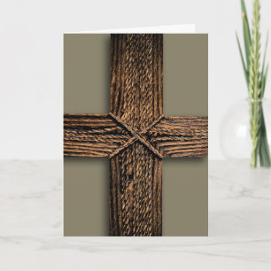 Asche Mittwoch Copper Cross Psalm 13:5 Karte