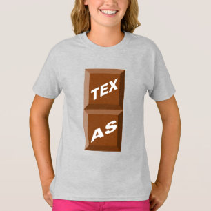 Asche-Shirt Mädchen TEXAS SCHOKOLADE T-Shirt