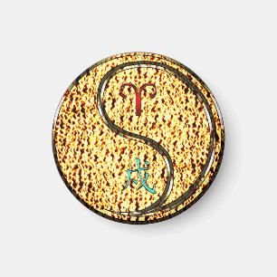 Äsche und Feuerhunde Magnet