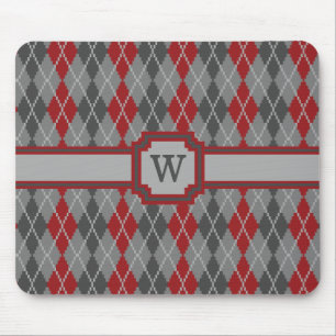 Asche und Glut Argyle-Mausepad Mousepad