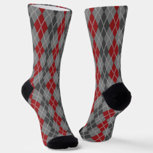 Asche und Glut Argyle Socken