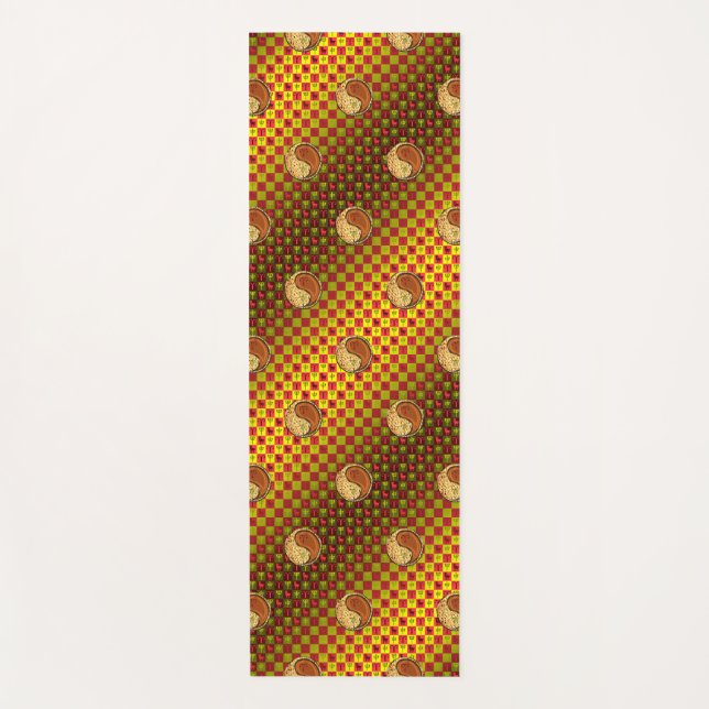 Äsche und Holzaffe Yogamatte (Vorderseite)