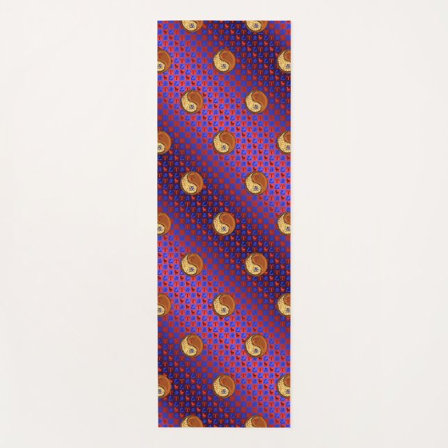 Äsche und Holzochsen Yogamatte (Vorderseite)