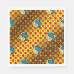Äsche und Wasseraffe Serviette