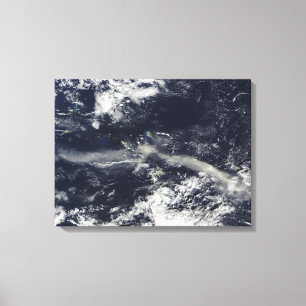 Aschen-Feder von Soufriere Hügeln, Montserrat Leinwanddruck