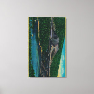 Aschen-Kegel in vulkanischem Nationalpark Lassens Leinwanddruck