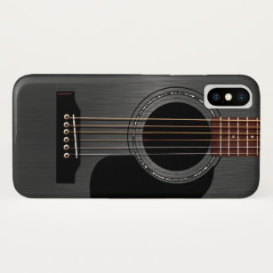 Aschen-schwarze Akustikgitarre Case-Mate iPhone Hülle