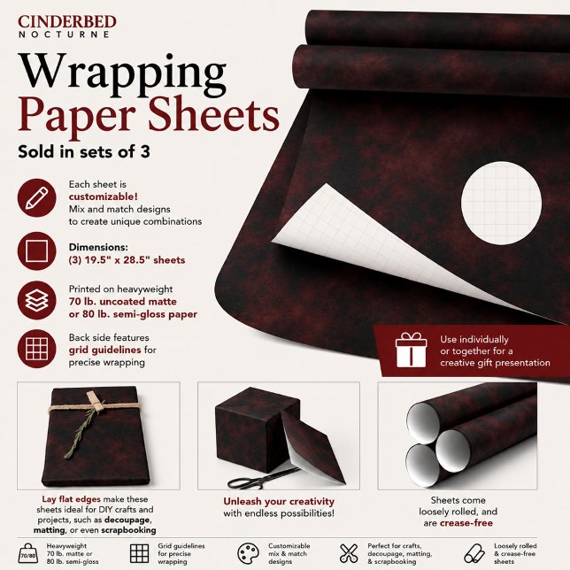 Aschenbett-Nocturne Geschenkpapier Set (Von Creator hochgeladen)