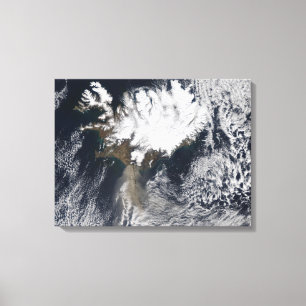 Aschenfeder von Eyjafjallajokull Vulkan, Icelan Leinwanddruck