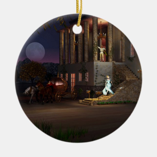 Aschenputtel Keramikornament (Vorne)