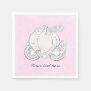 Aschenputtel-Kutsche Märchenbuch Prinzessin Rosa S Serviette