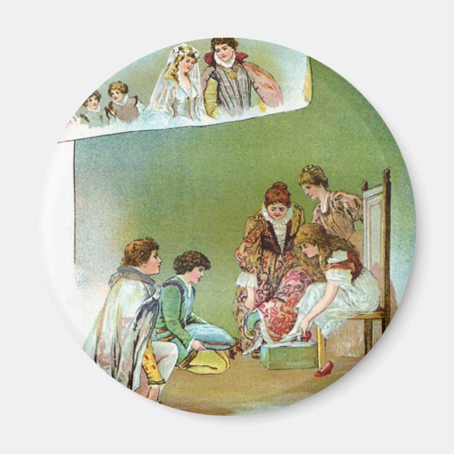 Aschenputtel Märchen Magnet (Vorne)