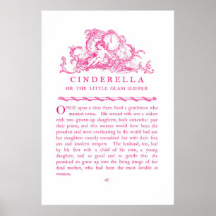 Aschenputtel-Märchenbuch Rosa Poster