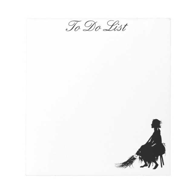 Aschenputtel muss Notepad auflisten Notizblock (Vorderseite)