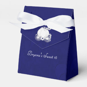Aschenputtel Silber-Kutsche Blaue Partygeschenk-Bo Geschenkschachtel