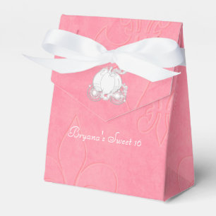 Aschenputtel Silber Kutsche Rosa Party Favor Schac Geschenkschachtel