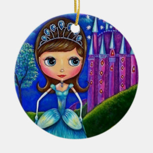 Aschenputtel Tiara Big Eye Doll Niedlich Keramik Ornament
