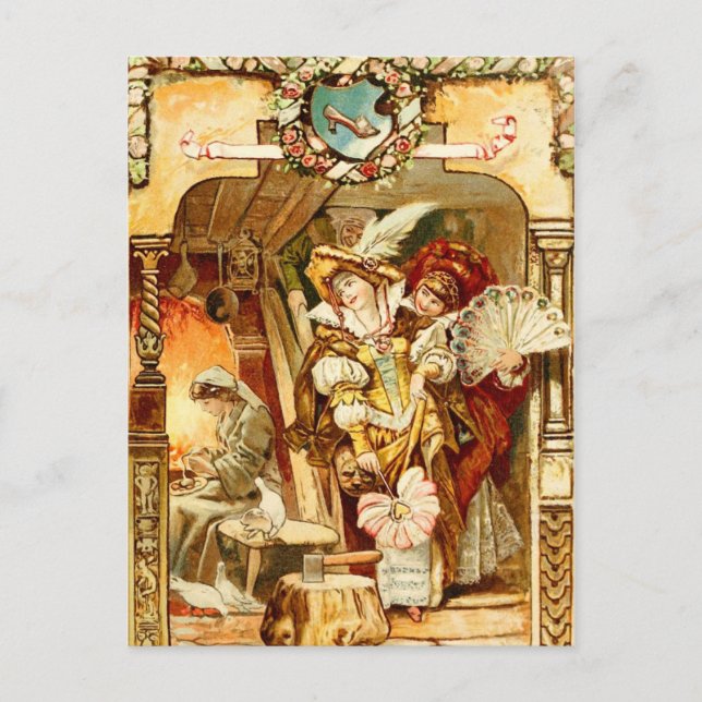 Aschenputtel und die verworrenen Schwestern Postkarte (Vorderseite)