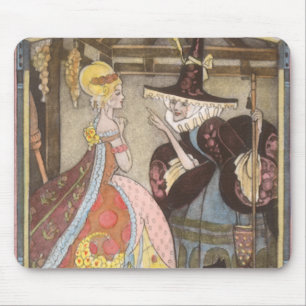 Aschenputtel und Märtyrerin, Vintage Märchen Mousepad