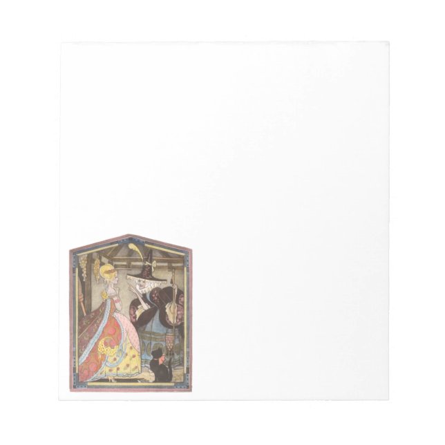 Aschenputtel und Märtyrerin, Vintage Märchen Notizblock (Vorderseite)