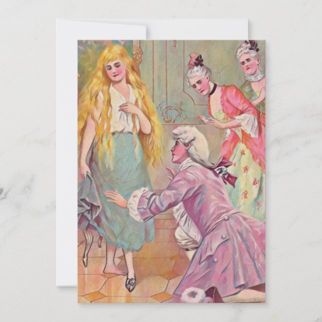 Aschenputtel und Prinz - Illustration (Vorderseite)