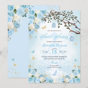 Aschenputtel Verzauberter Garten Süße 16 Einladung