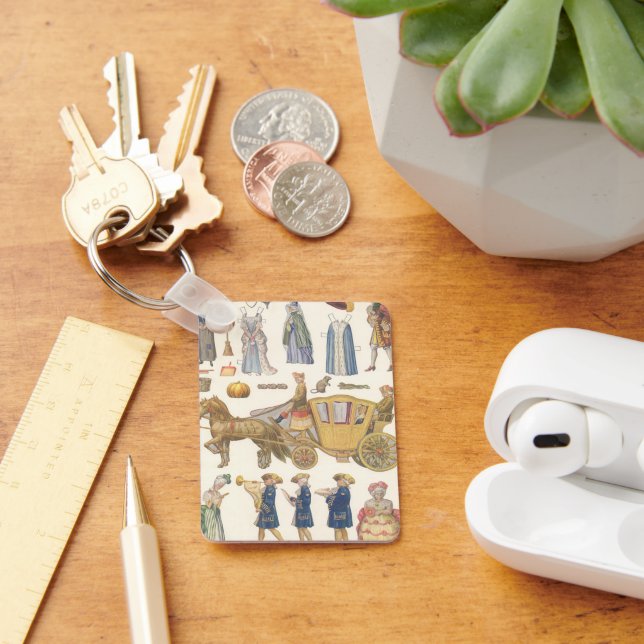 Aschenputtel, Vintage Viktorianische Puppentoilett Schlüsselanhänger (Schreibtisch)