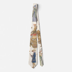 Aschenputtel, Vintage viktorianisches Papierpuppe Krawatte