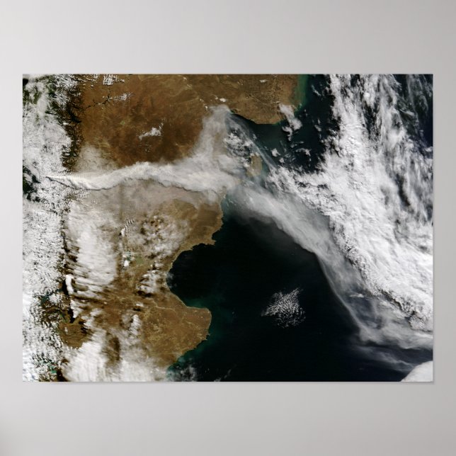 Aschewolke aus dem Ausbruch des Chaiten-Vulkans, C Poster (Vorne)