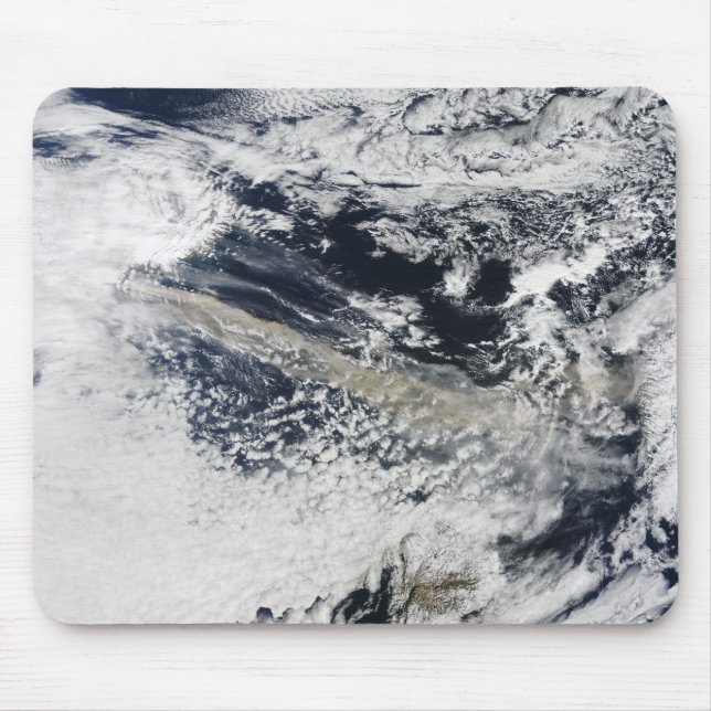 Aschewolke vom Vulkan Eyjafjallajokull Mousepad (Vorne)
