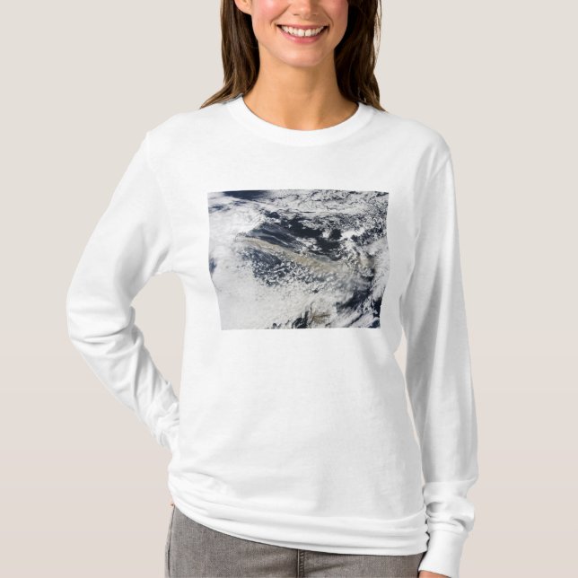 Aschewolke vom Vulkan Eyjafjallajokull T-Shirt (Vorderseite)