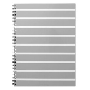 Aschgraue Streifen Design Notizblock