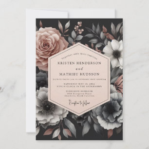 Aschrose Traurige Flora Hochzeit Einladung