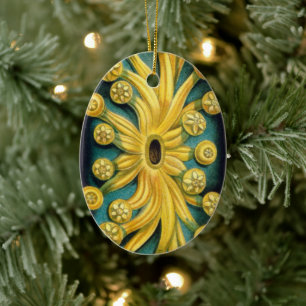 Ascidiae von Ernst Haeckel, Vintage Meereslebewese Keramik Ornament