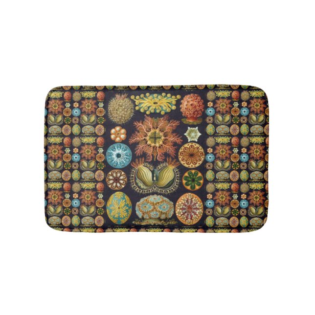 Ascidiae von Ernst Haeckel, Vintage Meerestiere Badematte (Vorderseite)