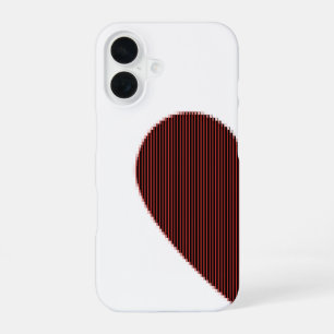 ASCII Art Connectable Heart iPhone 16 Hülle