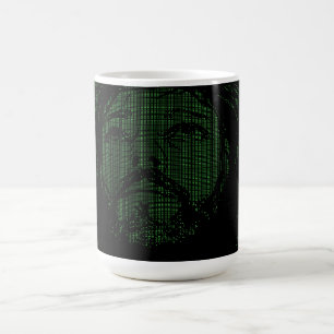 ASCII Art Jesus Dornenkrone Johannes 19:30 Kaffeetasse