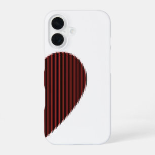 ASCII-Art-Verbindbares Herz iPhone 16 Hülle
