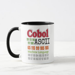 Ascii Cobol-Programmiermaschine Sprache Tasse