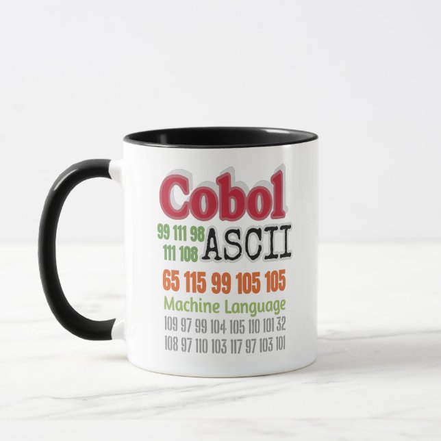 Ascii Cobol-Programmiermaschine Sprache Tasse (Links)