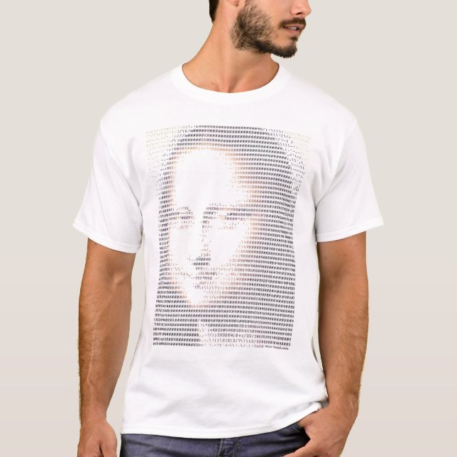 ASCII Mona Lisa T-Shirt (Vorderseite)