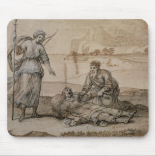 Asclepius, das Hippolytus wieder belebt (Stift u. Mousepad