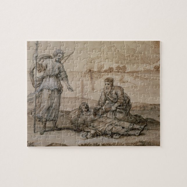 Asclepius, das Hippolytus wieder belebt (Stift u. Puzzle (Horizontal)