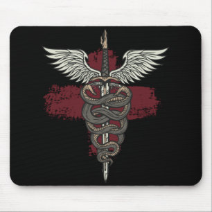 Asclepius griechische Mythologie Medizin Gott Schl Mousepad