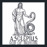 Asclepius Poster<br><div class="desc">Asclepius war ein griechischer Held,  der später zum griechischen Gott der Medizin und Heilung wurde.</div>