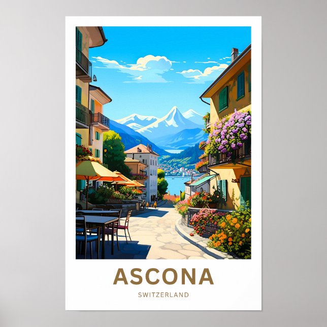 Ascona Schweiz Reisen Print Poster (Vorne)