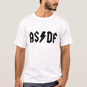 asdf ein T - Shirtweiß s d f T-Shirt