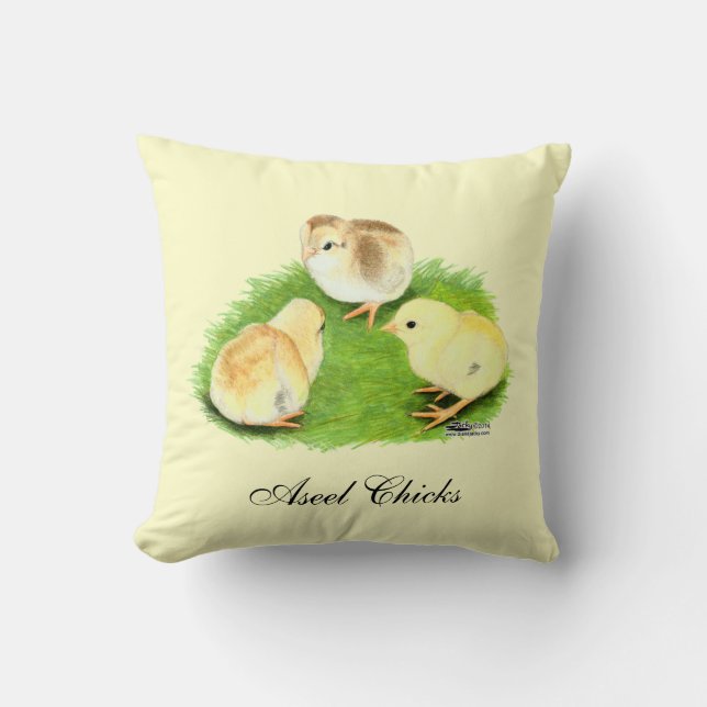 Aseel Wheaten Chicks Kissen (Vorderseite)