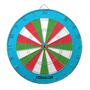 Aserbaidschan Flag Patriot's Bullseye Dartscheibe